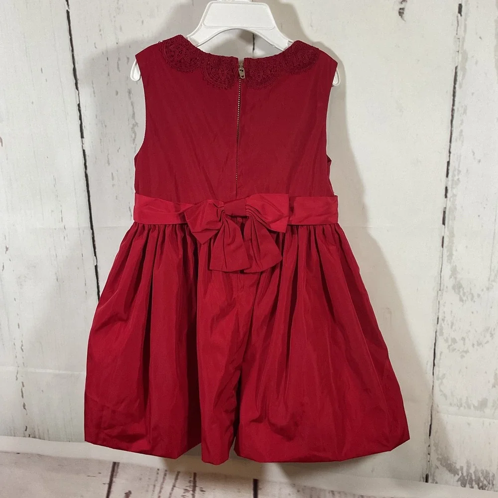 Jason Wu Neiman Marcus x Target Girls Dress 3T Red Holiday Party Lace Collar Bow